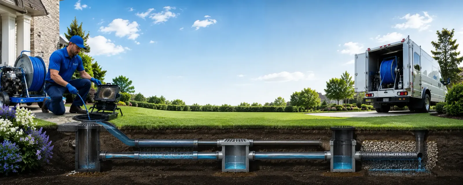 Outdoor drain cleaning information for Oxford, MA